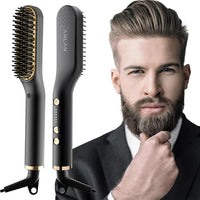 【European specifications】Beard Hair Straightening Brush HZS01