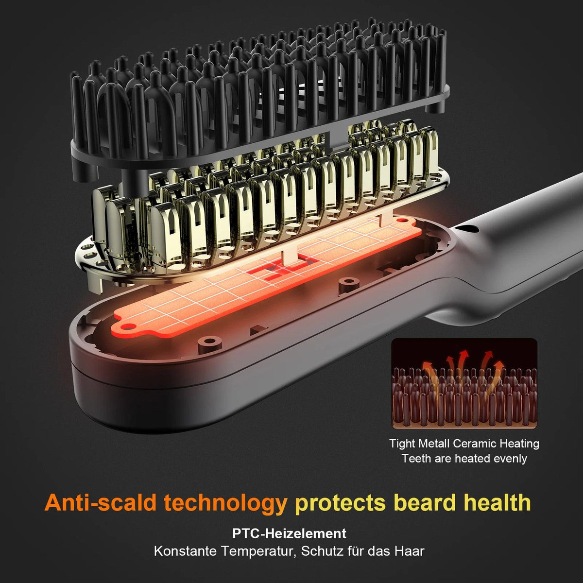 anti-scald technology protects beard health