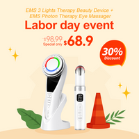 【Risparmia $ 30,09 ！！！】 3 LUCI TERAPIA DEVISIONE DI BELLEZZA + EMS EYE BEAUTY DEVIS