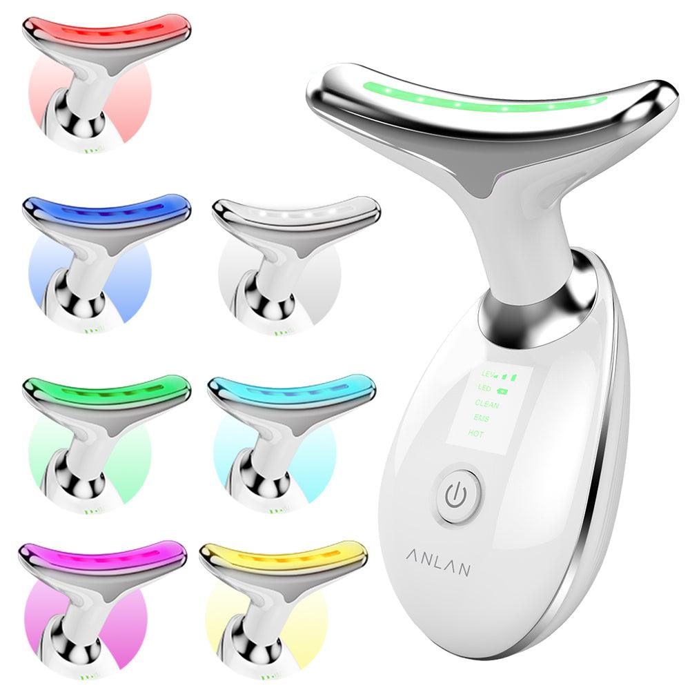 EMS Neck Beauty Device Max【7 LED Face Skin Care】2024new