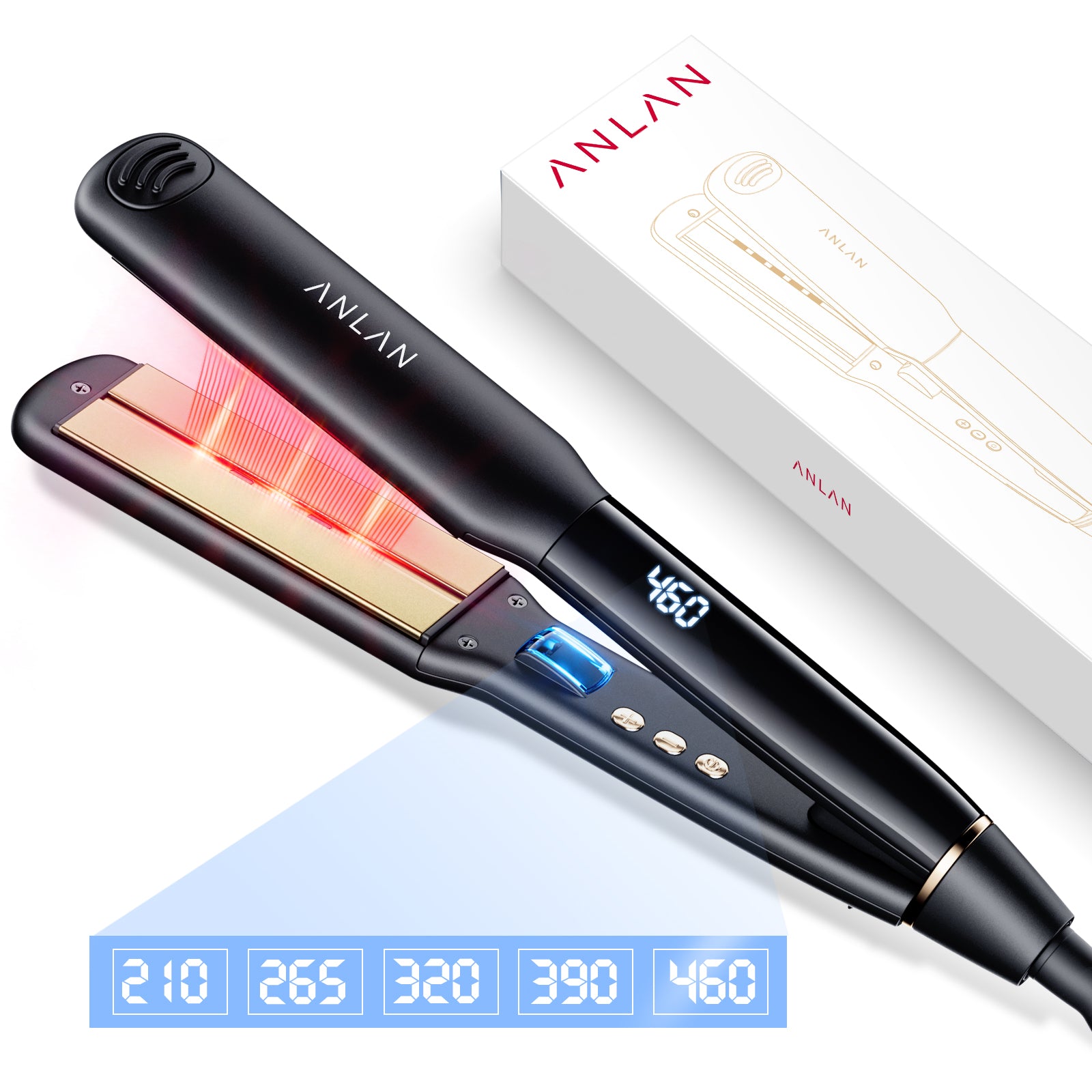 Férula para cabello liso