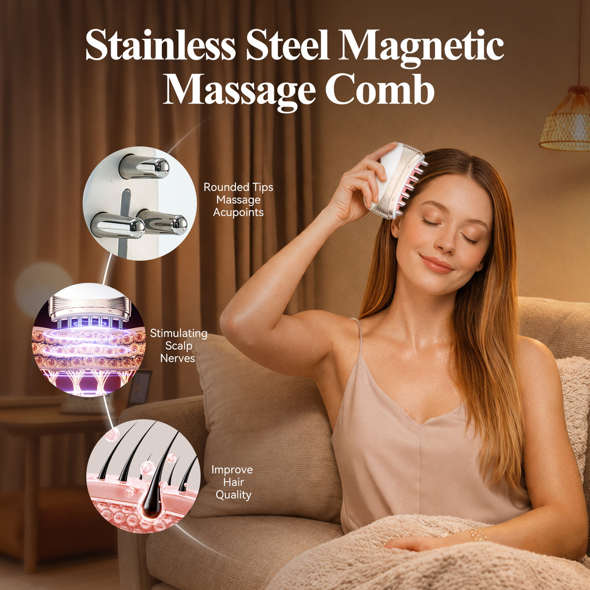 ANLAN 2-in-1 Heated Electric Gua Sha Tool, Red Light Face Massager Facial Massager with Vibration EMS lifting